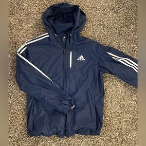 Adidas Men’s Large Track Rain zip up Jacket Windbreaker